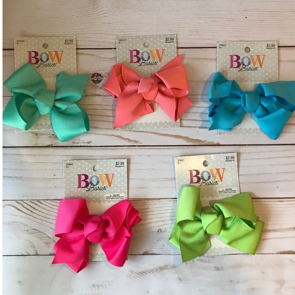 Bow Basic Hair Bow Clips